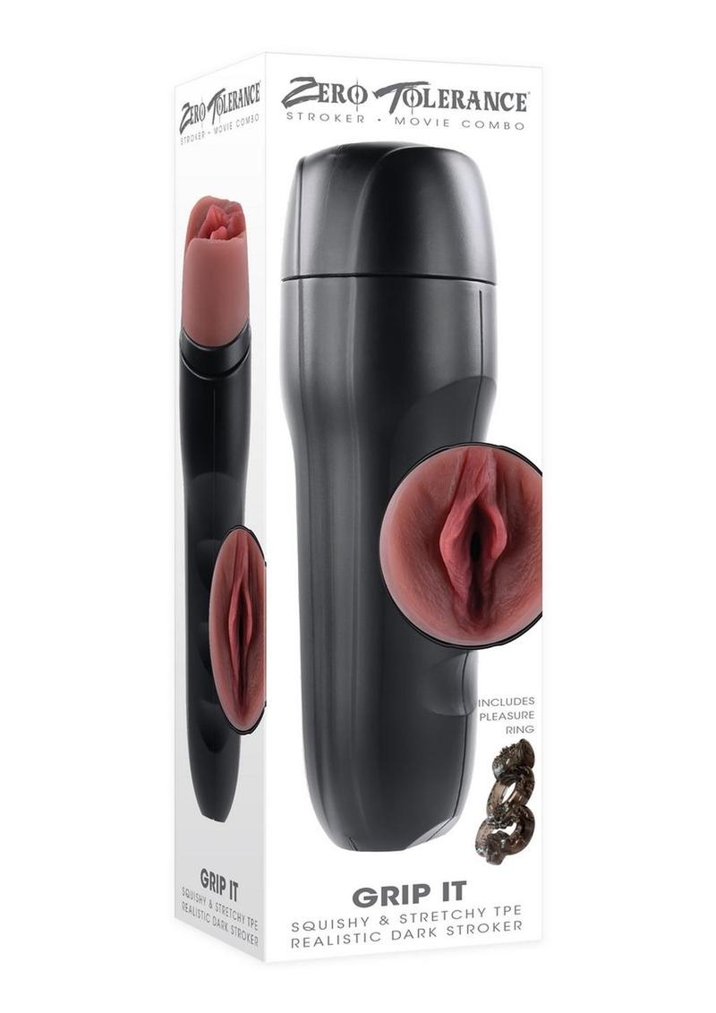 Zero Tolerance Grip It Realistic Dark Stroker Squishy Stretchy TPE
