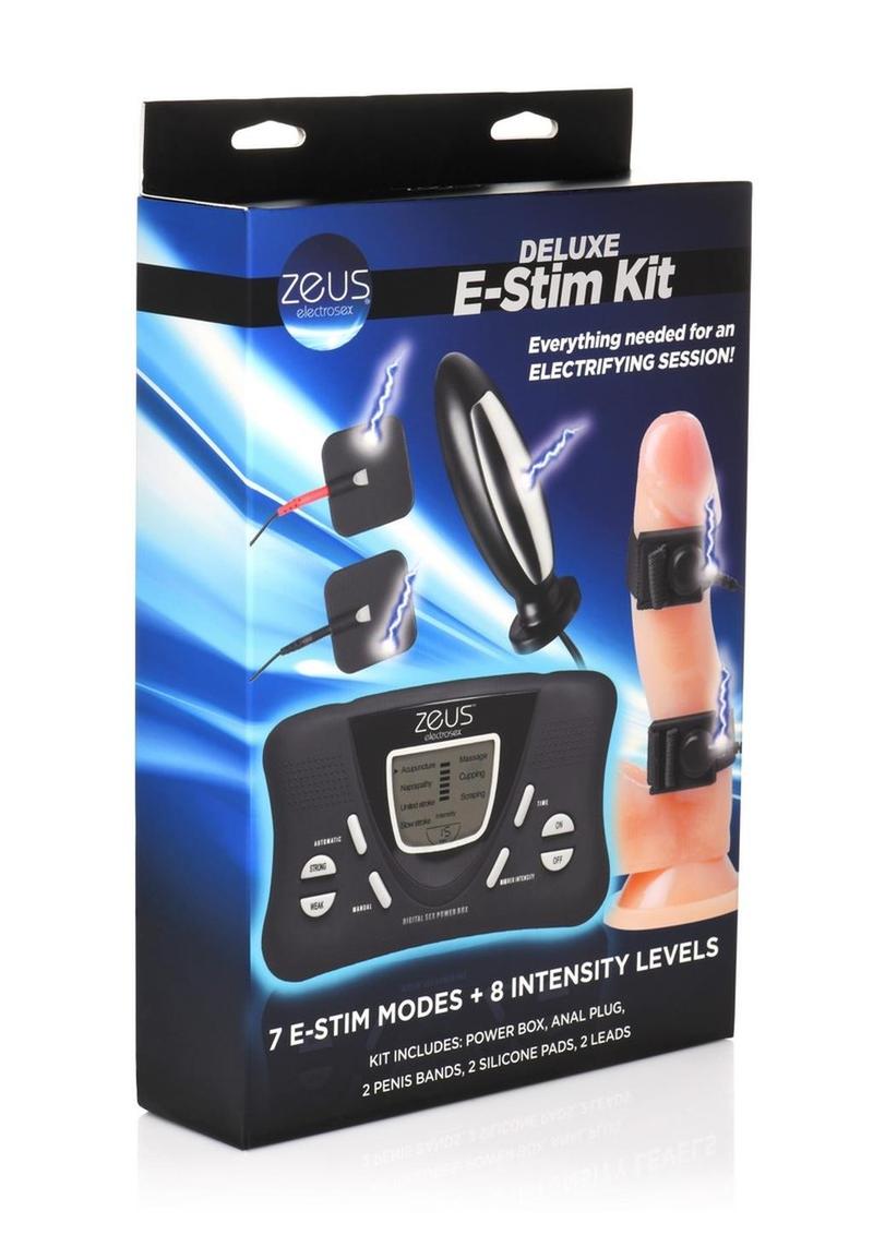 Zeus Electrosex Deluxe E Stim Kit Power Box Anal Plug