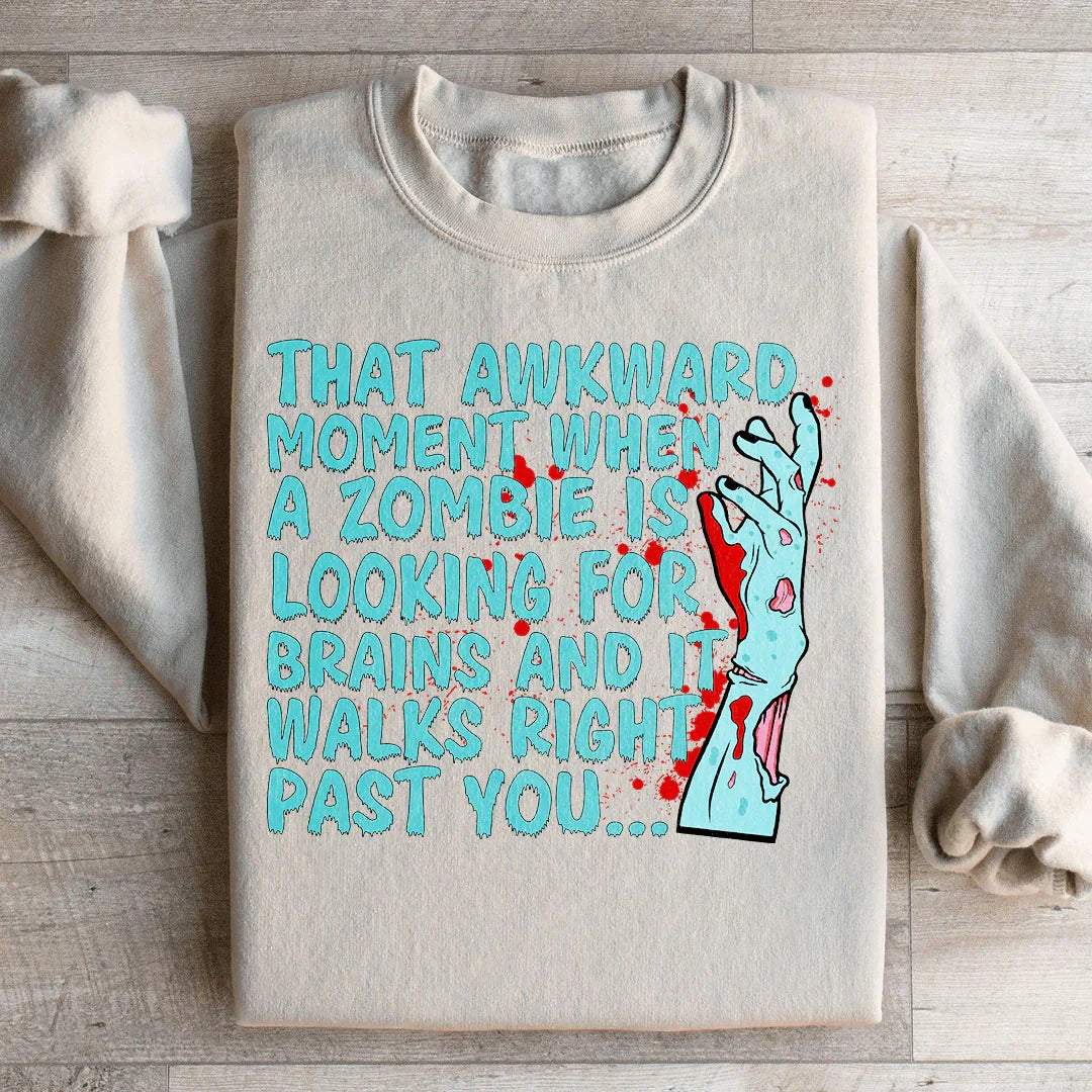 Zombie Looking For Brains Sweatshirt