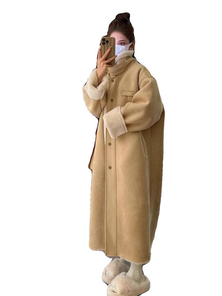 Thickened Imitation Fur Coat Overcoat Women&