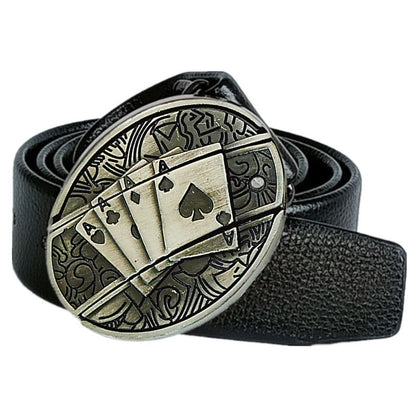 Smooth Buckle For Self-defense Trendy Punk-style Belt Buckle With A Distinctive Look