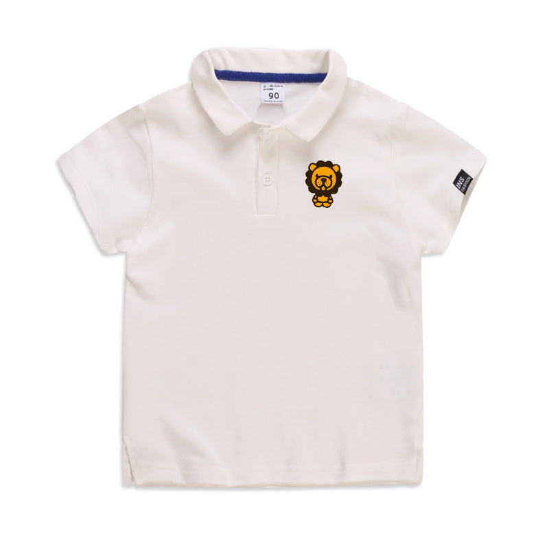 Summer Elastic Cotton Solid Color Short Sleeve  Men&