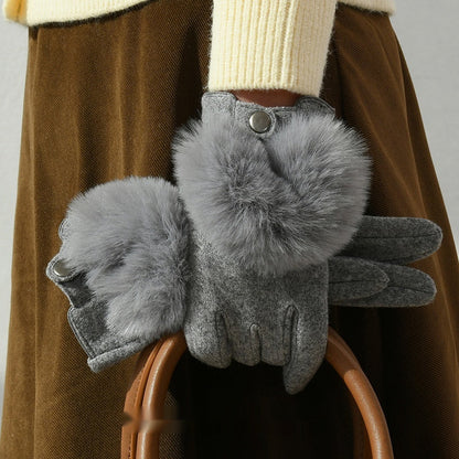 Winter New Cashmere Gloves For Women