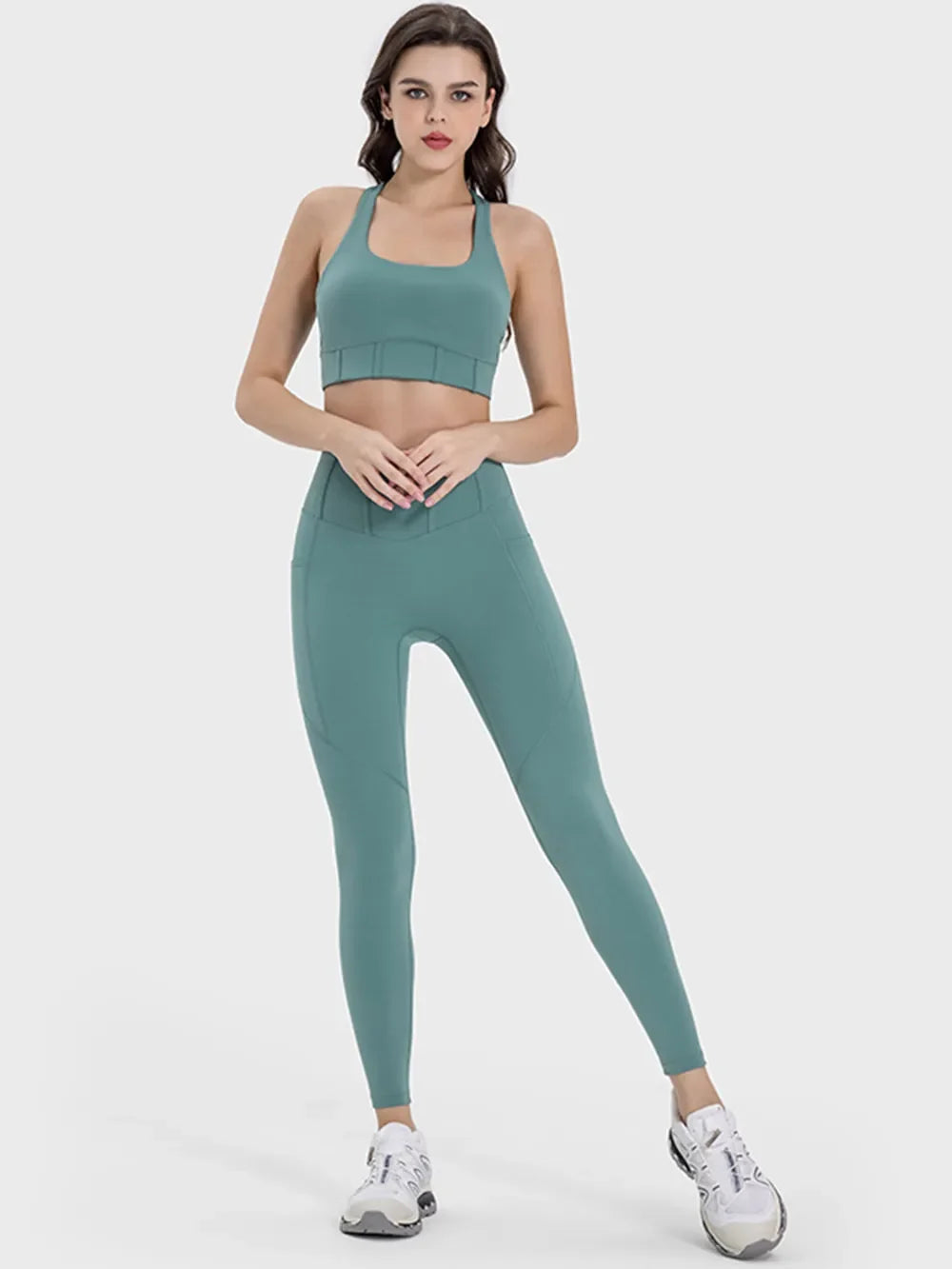 Millennia Square Neck Wide Strap Active Tank