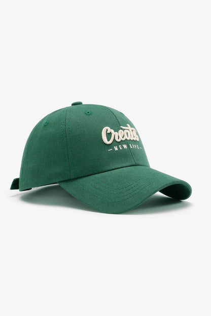CREATE NEW LIFE Adjustable Cotton Baseball Cap for All Sizes