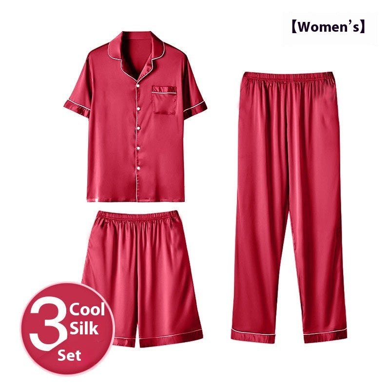 Ice Silk Home Wear Suit Men&