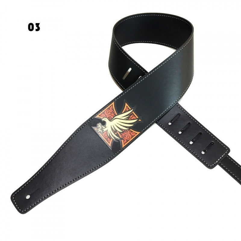Color Printing Folk Guitar Shoulder Strap Musical Instrument Accessories