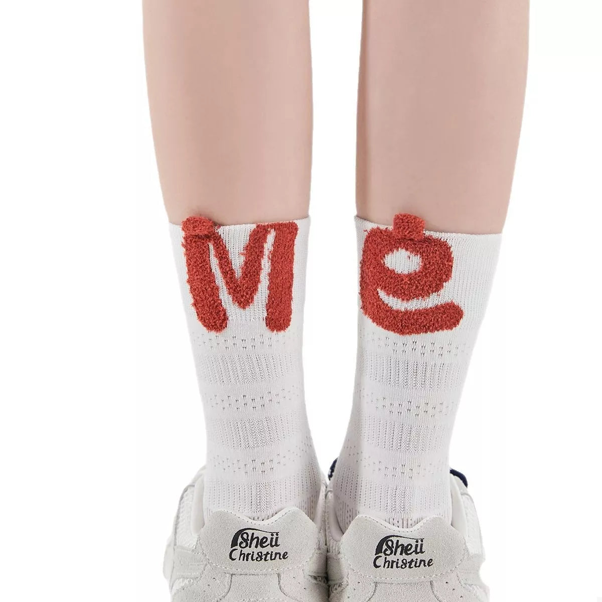 Breathable Letter Crew Socks