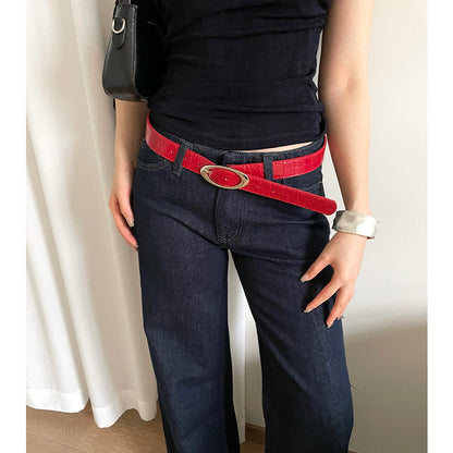 Fashion Lychee Pattern Belt Women&
