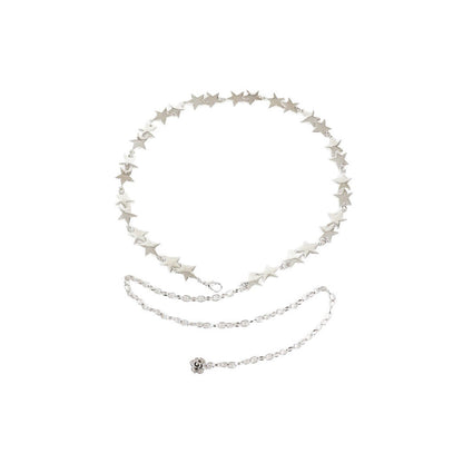 2025 New Retro Metal Star Waist Chain Women&