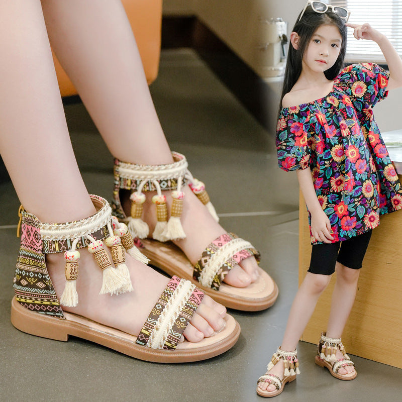 Summer Ethnic Style Retro Children&