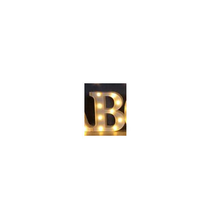 Luminous LED Letter Number Night Light English Alphabet Number Battery Lamp Romantic Wedding Christmas Party Decoration