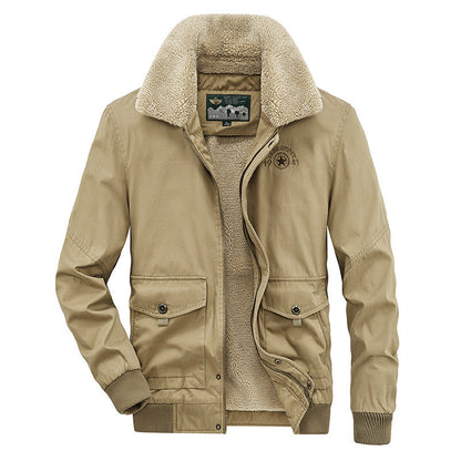 Multi-pocket Casual Cotton Jacket For Young And Middle-aged Adults