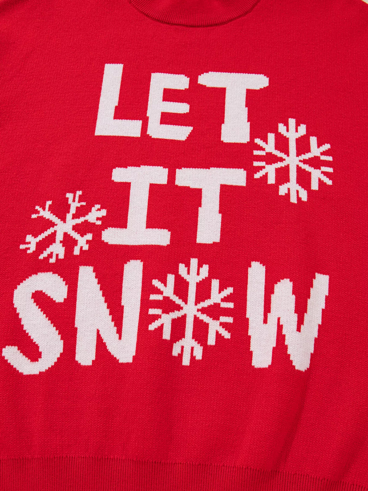 LET IT SNOW Christmas Loose Sweater