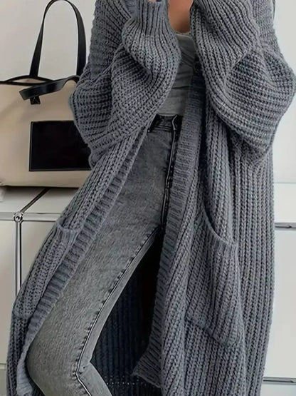 Oversized Long Sleeve Longline Cardigan