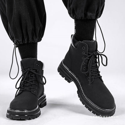 British-style Retro High-top Casual Shoes For Men