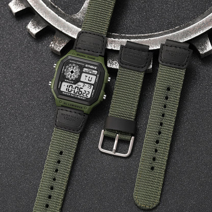 Retro Electronic Watch Luminous Waterproof Sports Men&