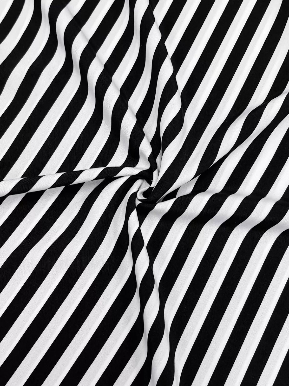 Striped Notched Long Sleeve Midi Dress