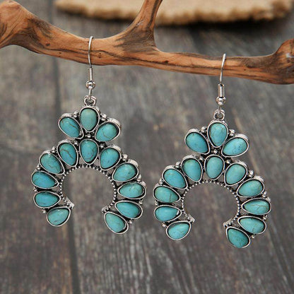 Stunning Artificial Turquoise Drop Earrings for Women