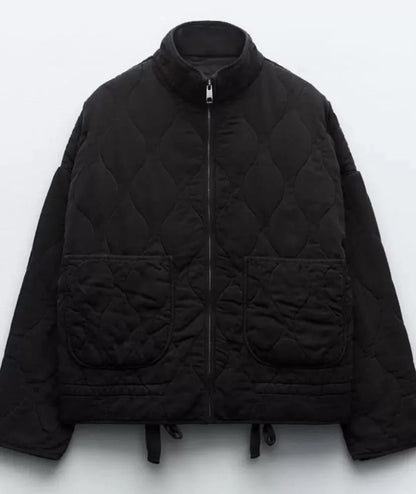 New Arrival Womens Diamond-quilted Cotton Jacket
