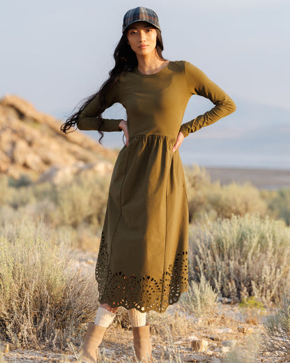 Embroidered Hybrid Dress