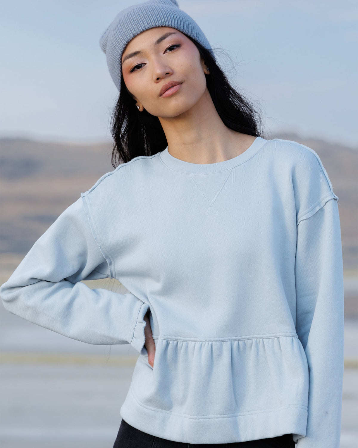 Country Peplum Crew
