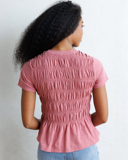 Smocked Tee