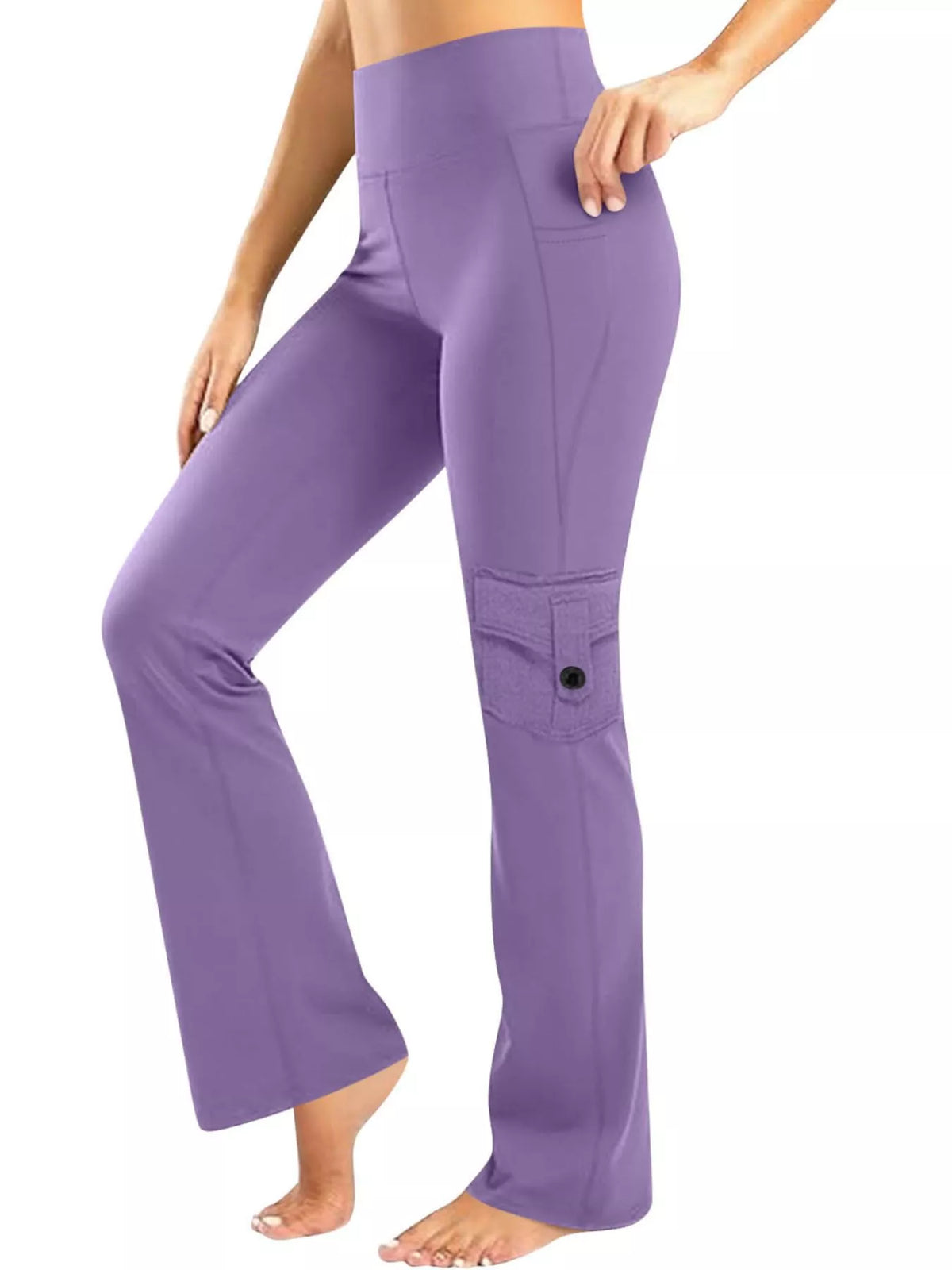 High-Waisted Yoga Pants with Pockets