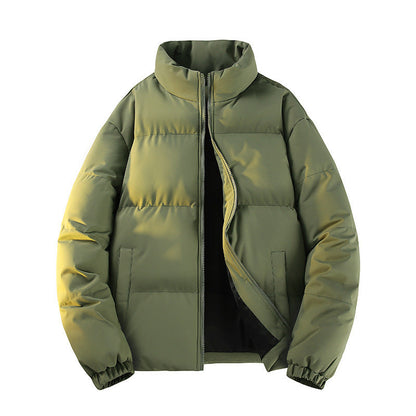 Mens Trendy Winter Puffer Jacket With Extra Fleece Lining For Added Warmth
