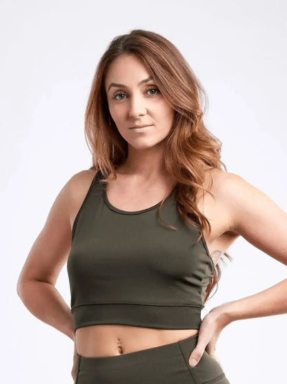 Racerback Training Crop Tank – Lightweight &amp; Breathable for Workouts