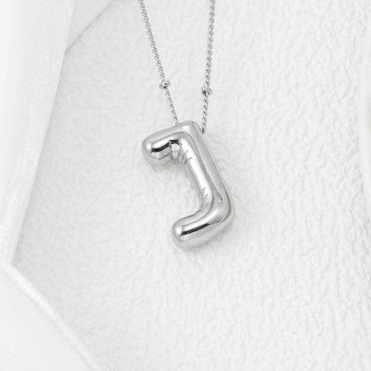 Copper Bubble Letter Pendant Necklace for Stylish Charm