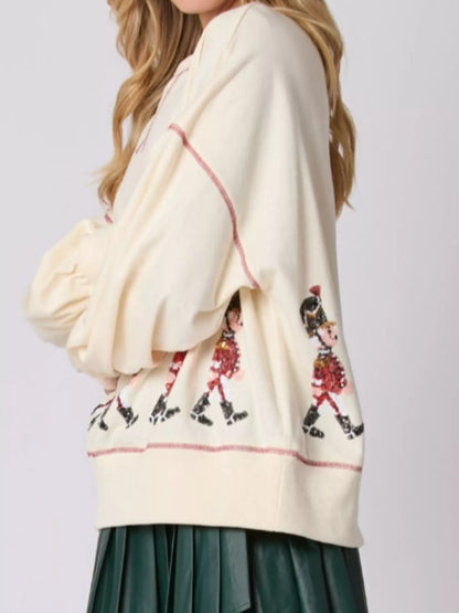Christmas Marching Band Sequin Sweatshirt