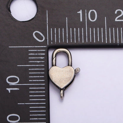 1 Pc 13x8.2 mm Sterling Silver Heart Lobster Clasp for Jewelry Making SL-308
