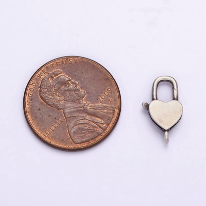 1 Pc 13x8.2 mm Sterling Silver Heart Lobster Clasp for Jewelry Making SL-308