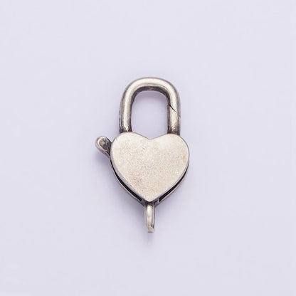 1 Pc 13x8.2 mm Sterling Silver Heart Lobster Clasp for Jewelry Making SL-308