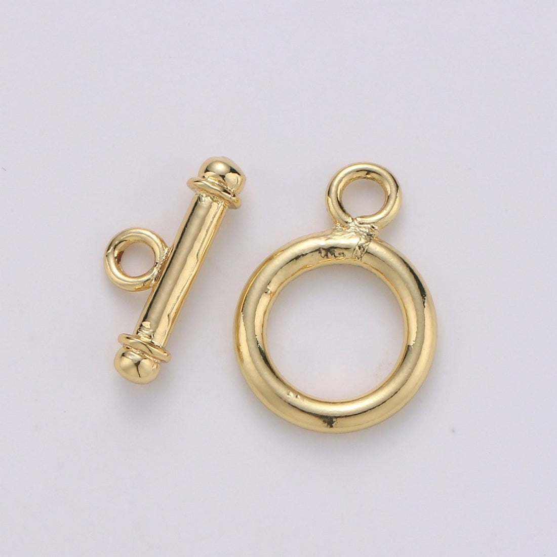 1 set Simple Gold Toggle Clasp For Necklace Bracelet DIY Jewelry Making  L-056