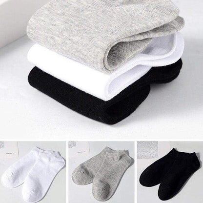 10 Pairs Breathable No Show Sports Socks Solid Color Boat Socks Comfortable Cotton Ankle Socks For Men And Women
