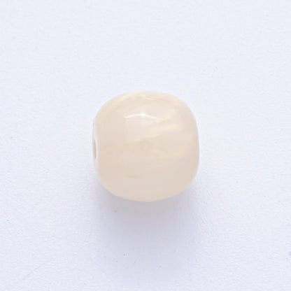 10 pcs 12mm Green, White, Black, Yellow, Purple, Blue, Red, Grey, Pink Glitter Round Resin Bead Set | B584 - B600