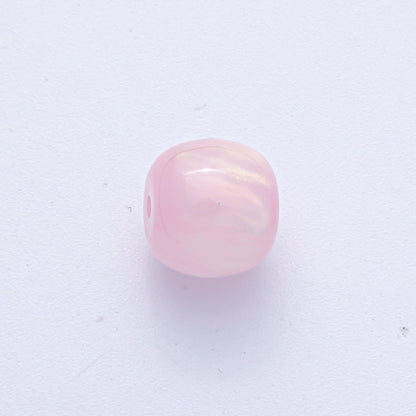 10 pcs 12mm Green, White, Black, Yellow, Purple, Blue, Red, Grey, Pink Glitter Round Resin Bead Set | B584 - B600
