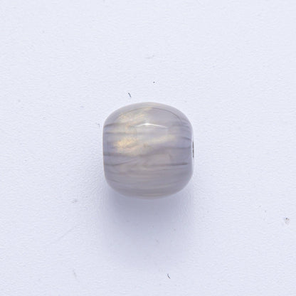 10 pcs 12mm Green, White, Black, Yellow, Purple, Blue, Red, Grey, Pink Glitter Round Resin Bead Set | B584 - B600
