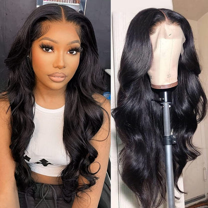 VIP Extensions Off Black Body Wave Human Hair Full Lace Wig
