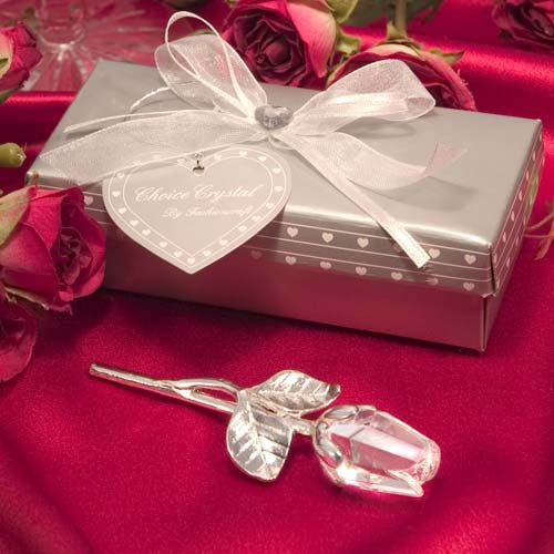 Crystal Golden Rose Flower Valentine&