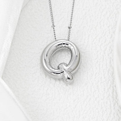 Copper Bubble Letter Pendant Necklace for Stylish Personalization