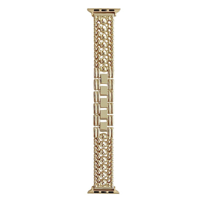Five-bead Round Metal Watch Strap