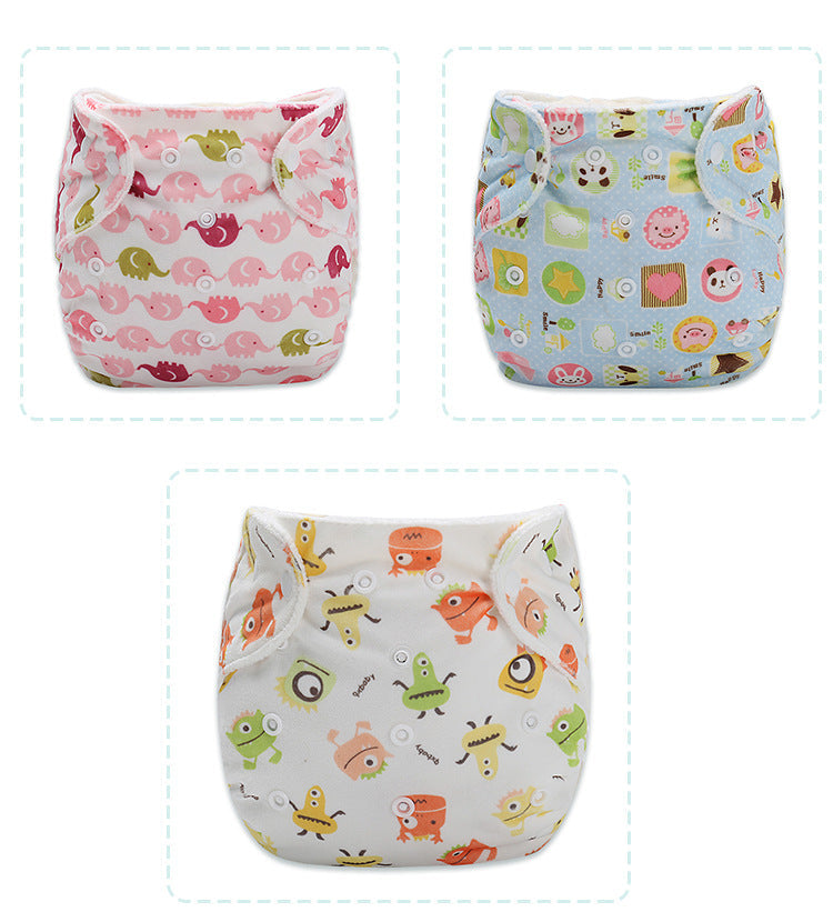 Baby cloth diaper pants cartoon diaper pants