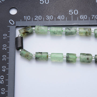 10.5mm Bead Natural Gemstone Cylinder Tube Strand Finding | WA-1504