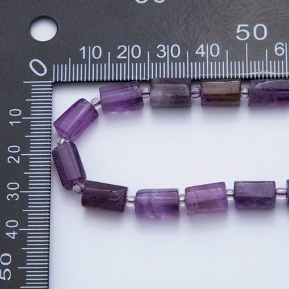 10.5mm Bead Natural Gemstone Cylinder Tube Strand Finding | WA-1504