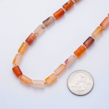 10.5mm Bead Natural Gemstone Cylinder Tube Strand Finding | WA-1504