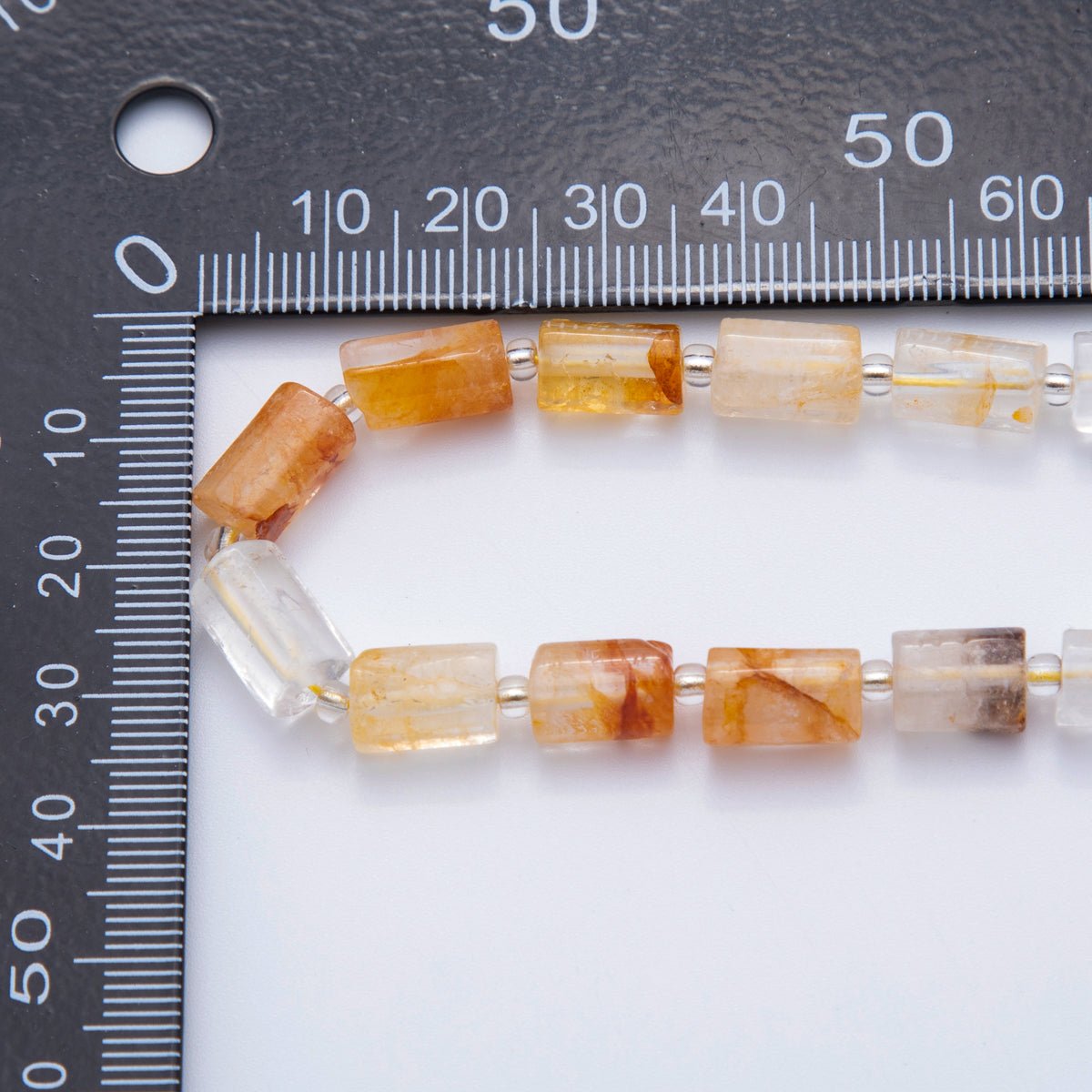 10.5mm Bead Natural Gemstone Cylinder Tube Strand Finding | WA-1504