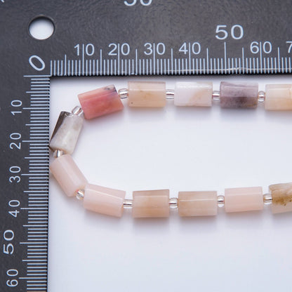 10.5mm Bead Natural Gemstone Cylinder Tube Strand Finding | WA-1504